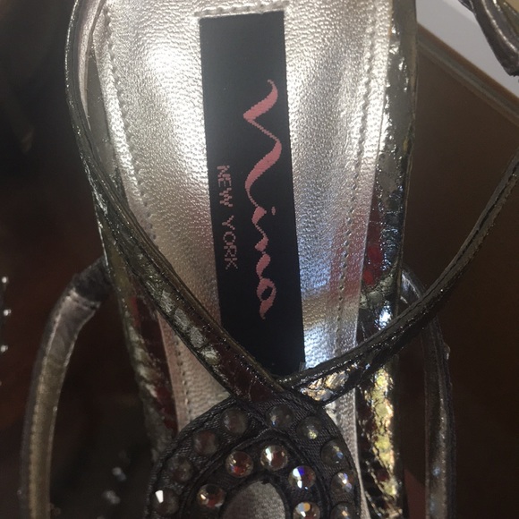 Nina sling back studded heel sandal - Picture 5 of 6